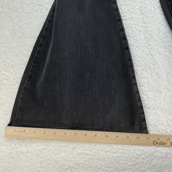 Judy Blue Jeans Women 5/27 Black Fade Denim High Rise Super Flared Leg 26x31 - Picture 10 of 14